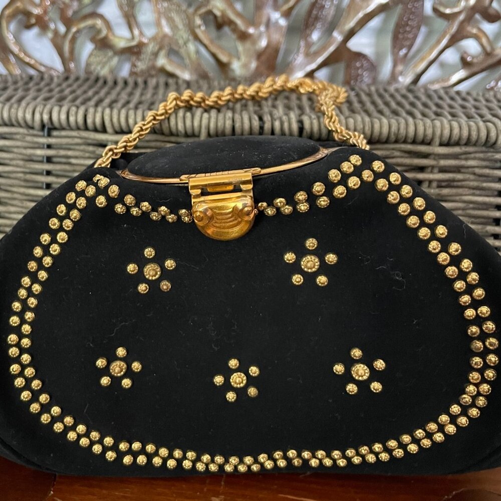 Vintage 1930's Velvet Evening Purse Velvet
